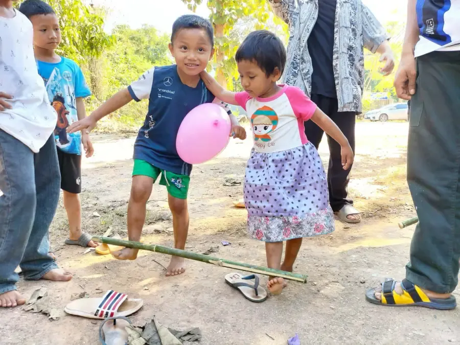 Children at Safe Haven Orphanage Thailand enjoying play time.