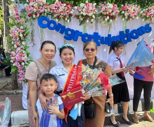 Congratulations on graduating from Tak Technical College